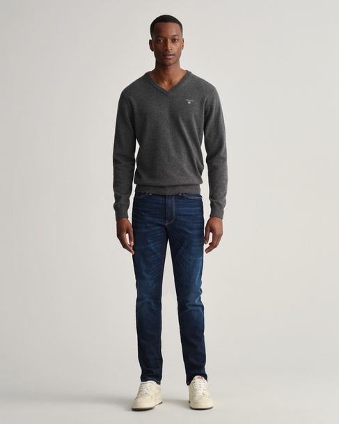  GANT Erkek Lacivert Extra Slim Fit Jean Pantolon