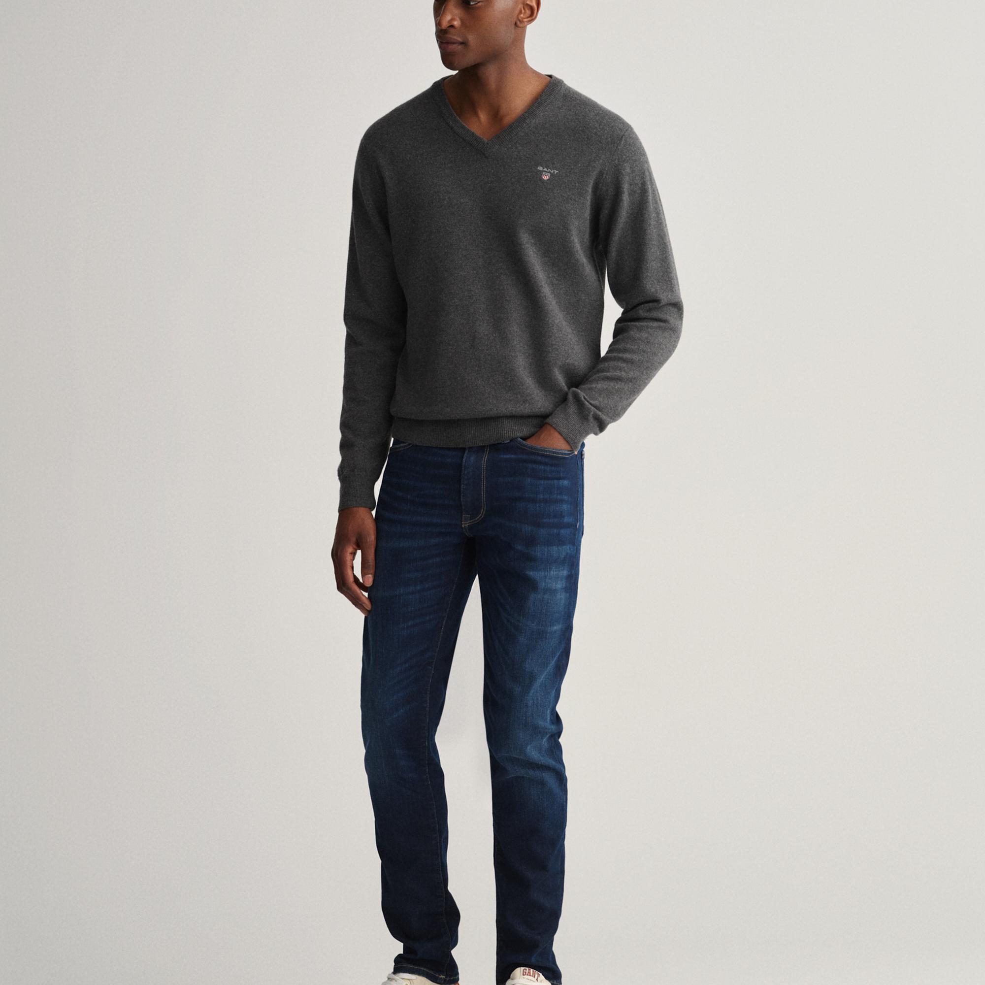 GANT Erkek Lacivert Extra Slim Fit Jean Pantolon