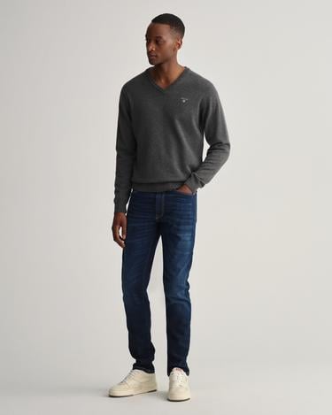  GANT Erkek Lacivert Extra Slim Fit Jean Pantolon