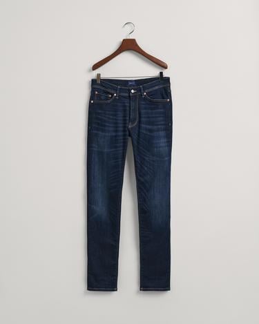  GANT Erkek Lacivert Extra Slim Fit Jean Pantolon