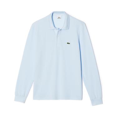 Lacoste Erkek Classic Fit Uzun Kollu L1312 Açık Mavi Polo