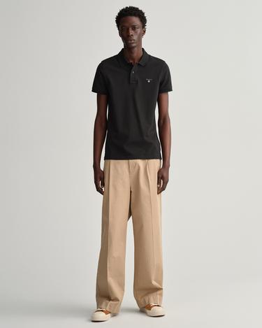  GANT Erkek Siyah Slim Fit Polo