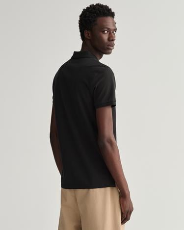  GANT Erkek Siyah Slim Fit Polo