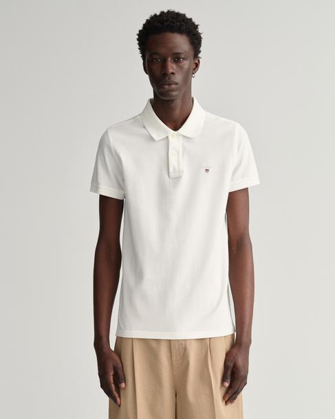  GANT Erkek Beyaz Slim Fit Polo