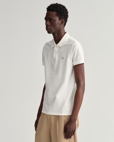  GANT Erkek Beyaz Slim Fit Polo