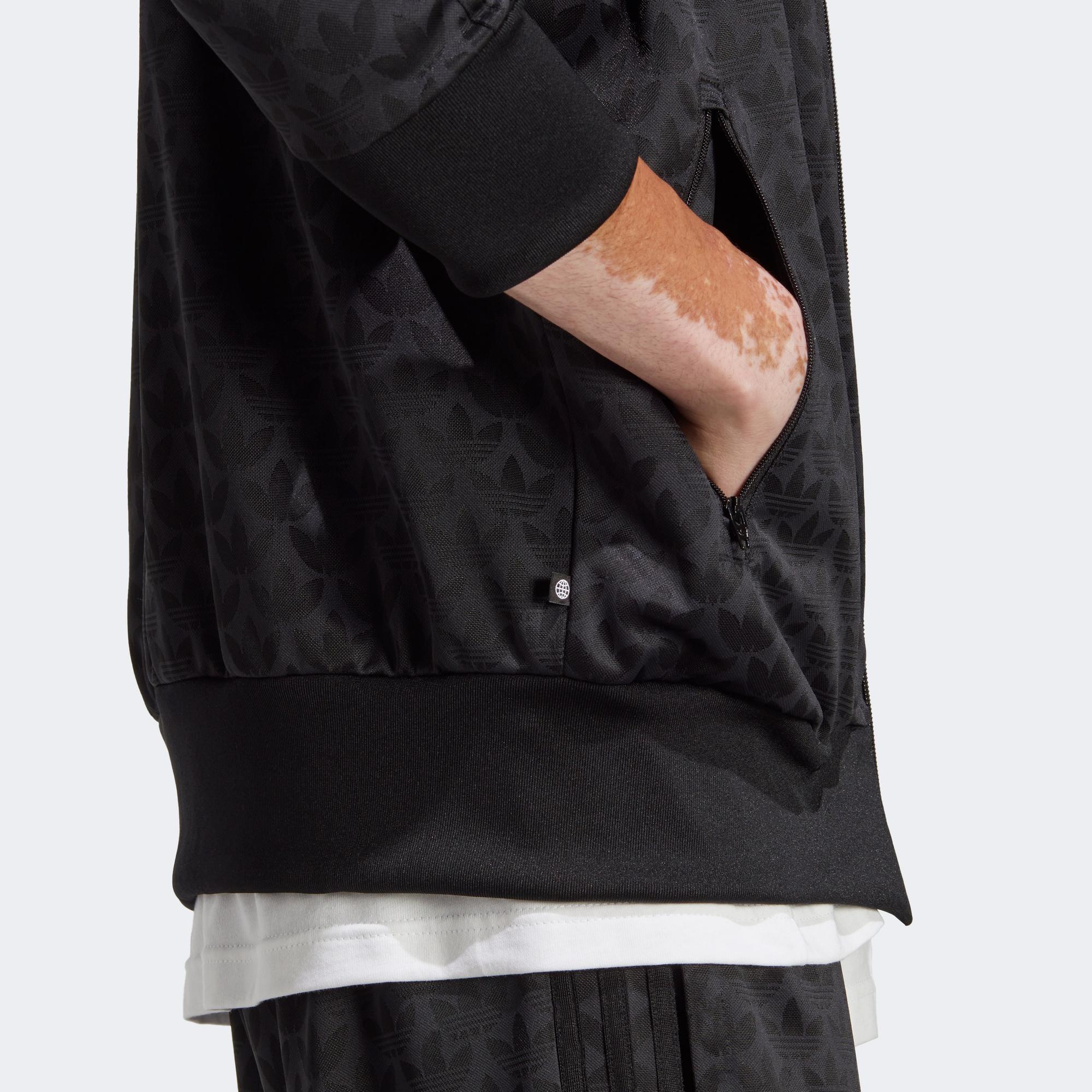 adidas Graphics Monogram Erkek Siyah Eşofman Üstü