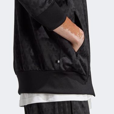  adidas Graphics Monogram Erkek Siyah Eşofman Üstü