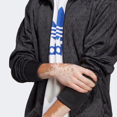  adidas Graphics Monogram Erkek Siyah Eşofman Üstü