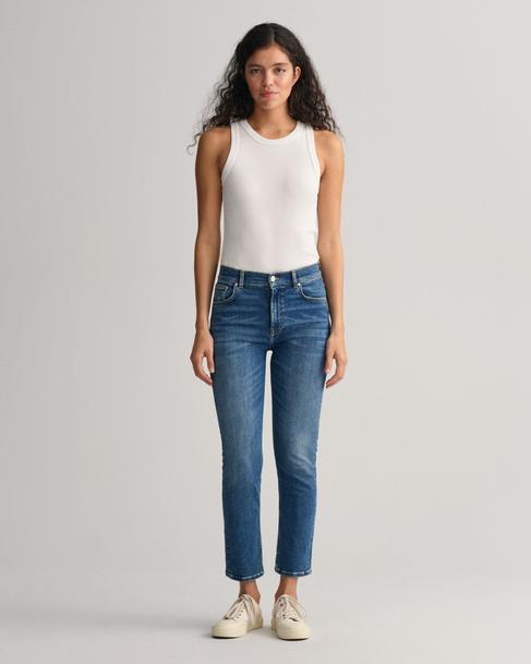  GANT Kadın Mavi Slim Fit Jean Pantolon