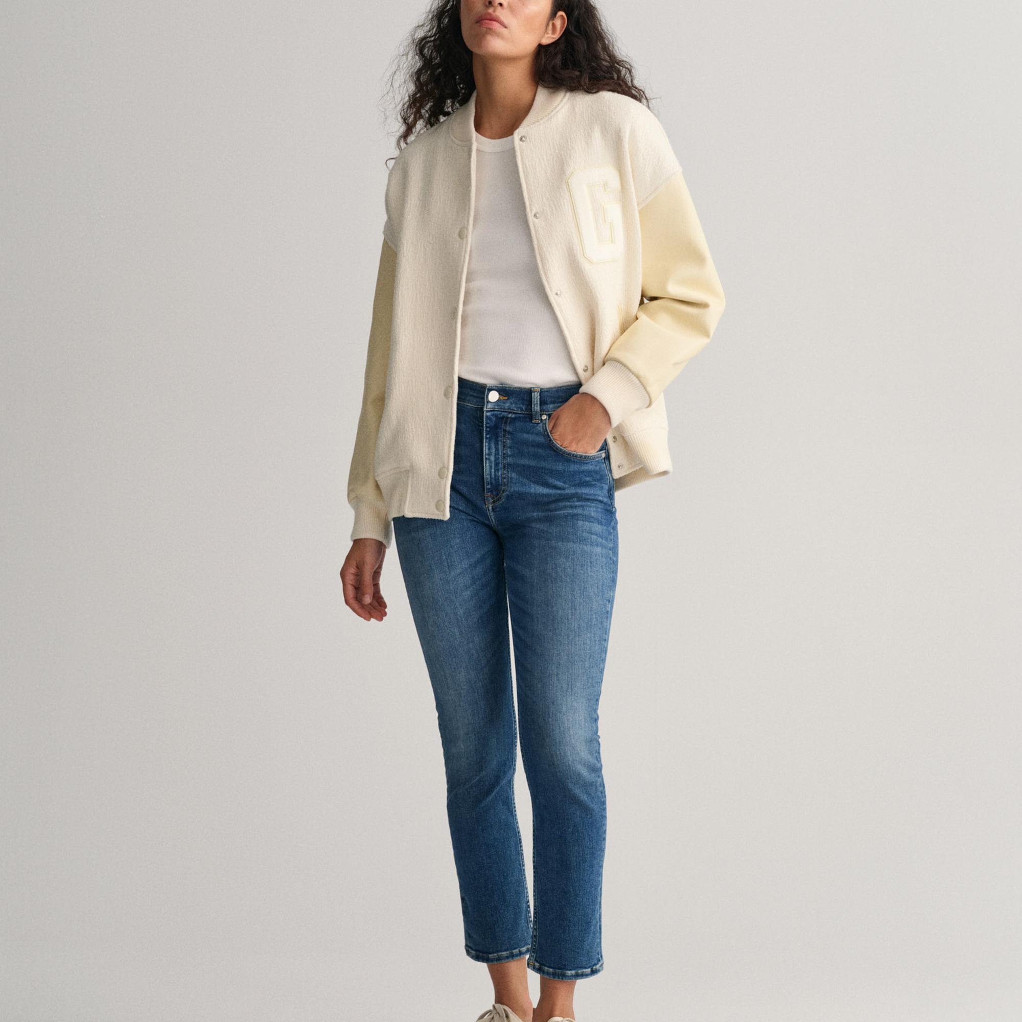 GANT Kadın Mavi Slim Fit Jean Pantolon