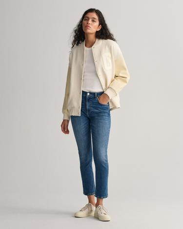  GANT Kadın Mavi Slim Fit Jean Pantolon