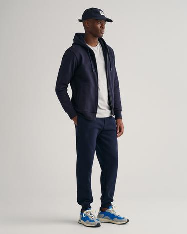  GANT Erkek Lacivert Regular Fit Kapüşonlu Logolu Sweatshirt