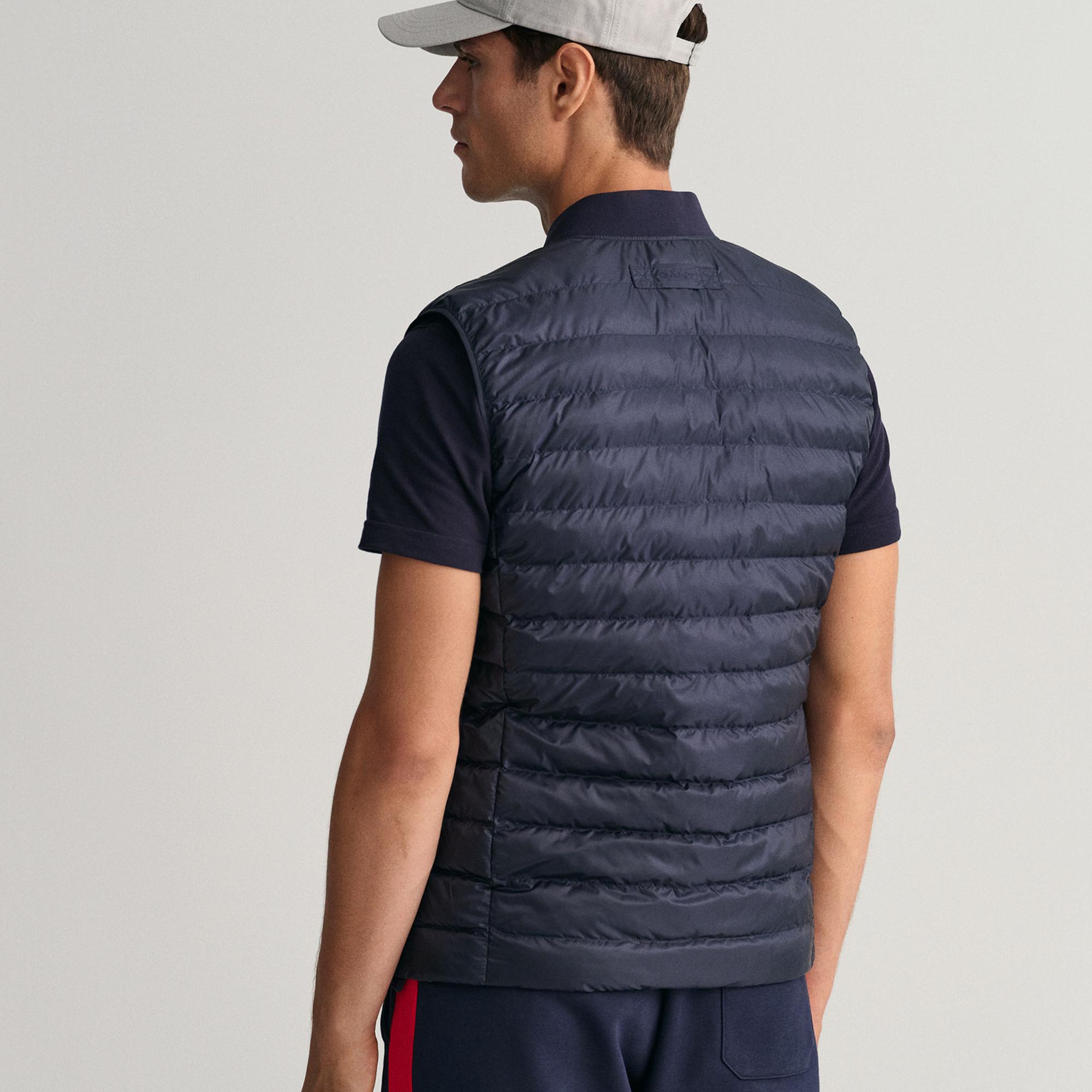 GANT Erkek Lacivert Hakim Yaka Kapitone Yelek