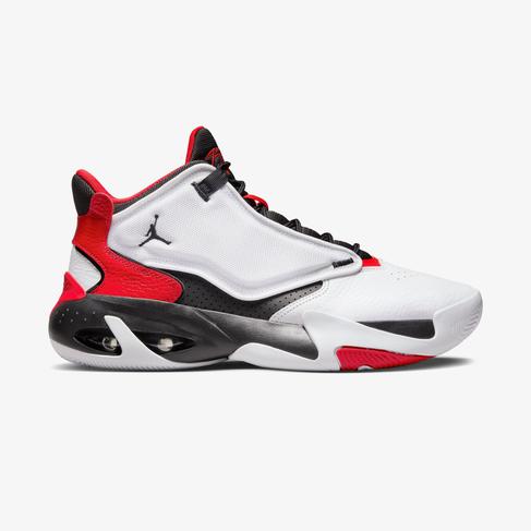  Jordan Max Aura 4 Erkek Beyaz-Kırmızı  Spor Ayakkabı