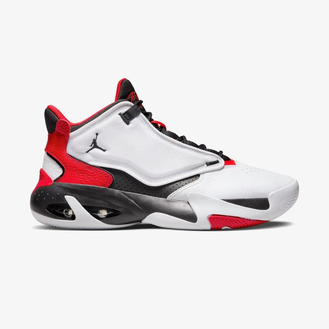  Jordan Max Aura 4 Erkek Beyaz-Kırmızı  Spor Ayakkabı