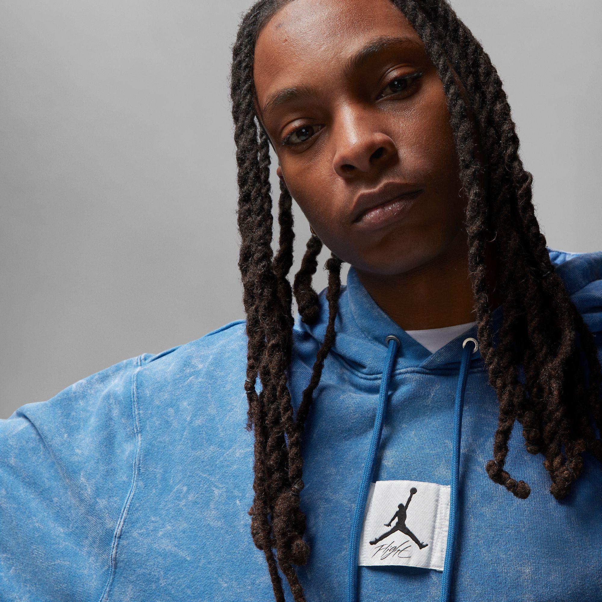 Jordan Flight Essential Fleece Erkek Mavi Sweatshirt