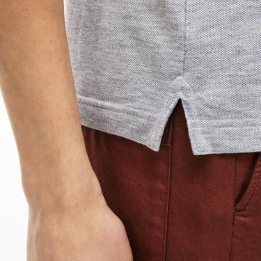  Erkek Slim Fit L.12.12 Gri Polo