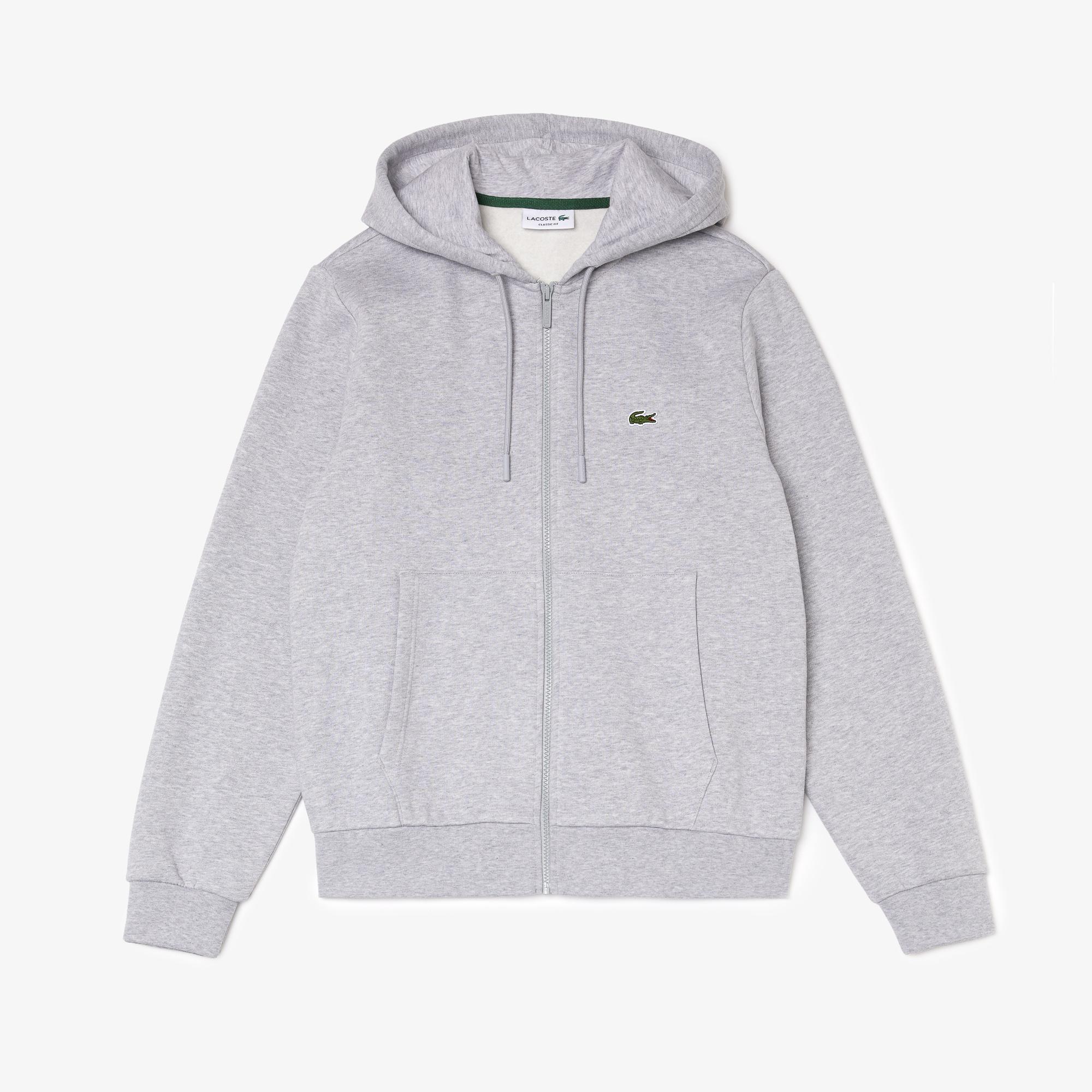 Erkek Classic Fit Kapüşonlu Gri Eşofman Takımı