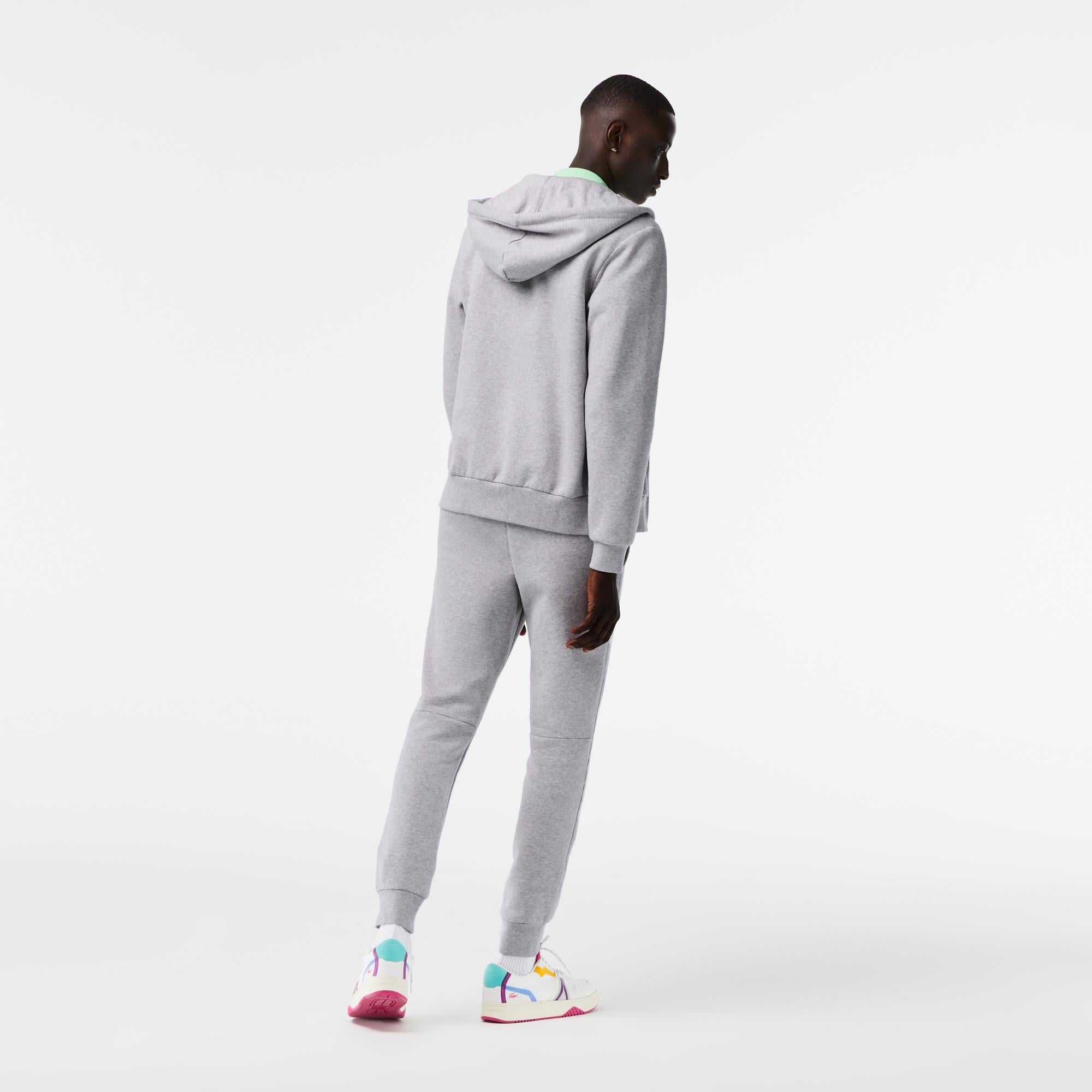 Erkek Classic Fit Kapüşonlu Gri Eşofman Takımı