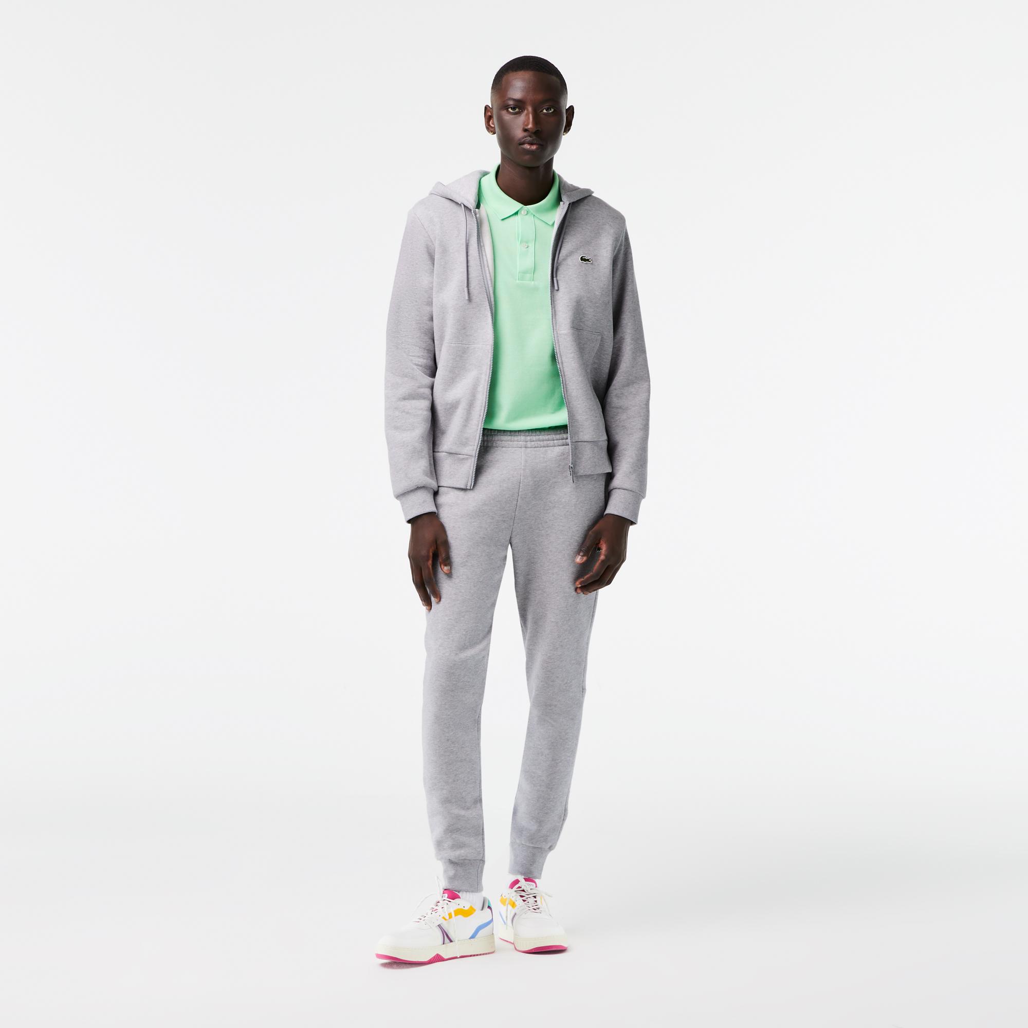 Erkek Classic Fit Kapüşonlu Gri Eşofman Takımı