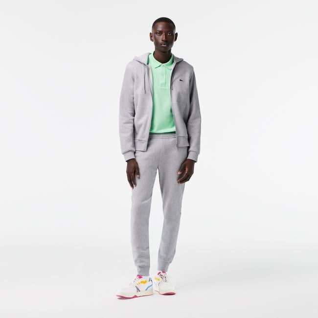  Erkek Classic Fit Kapüşonlu Gri Eşofman Takımı