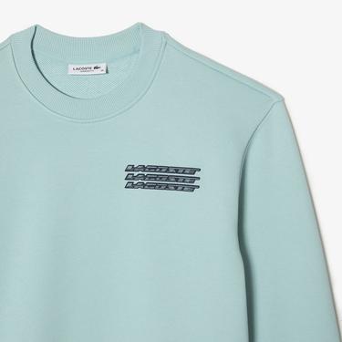  Active Kadın Oversize Bisiklet Yaka Baskılı Açık Yeşil Sweatshirt