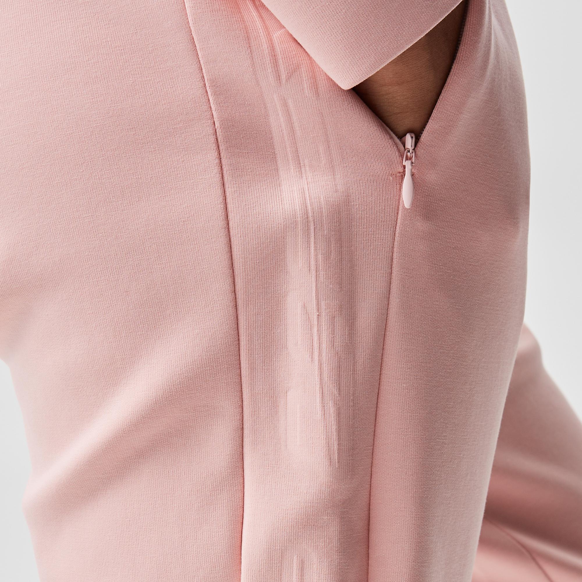 Kadın Slim Fit Baskılı Pembe Eşofman Altı