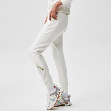  Kadın Regular Fit Baskılı Beyaz Eşofman Altı