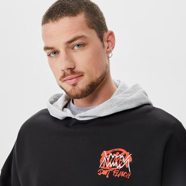  Puma Boroughs Erkek Siyah Kapüşonlu Sweatshirt