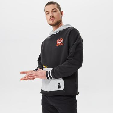  Puma Boroughs Erkek Siyah Kapüşonlu Sweatshirt