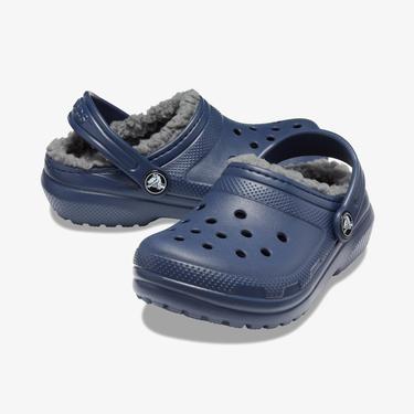  Crocs Classic Lined Clog Çocuk Lacivert Terlik