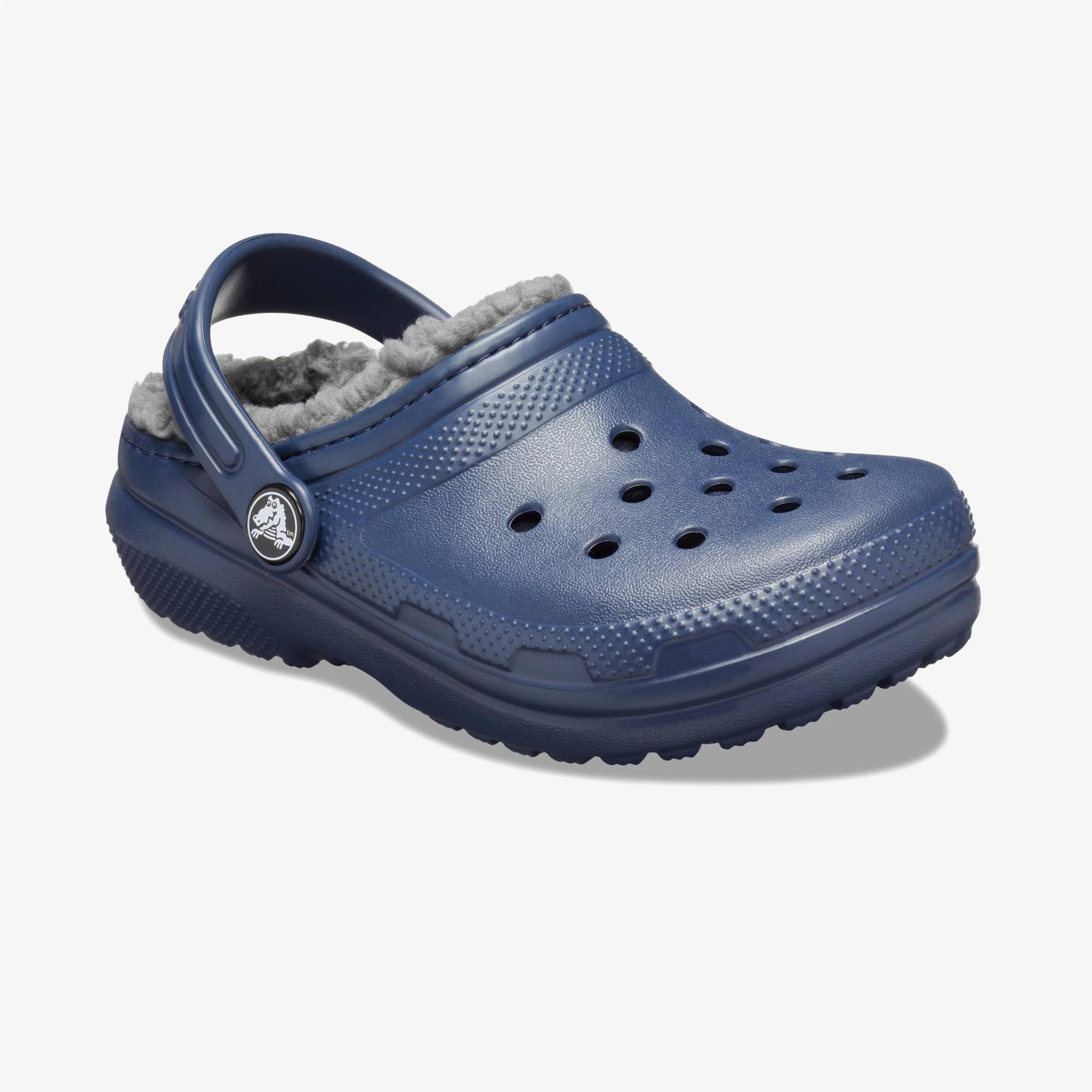 Crocs Classic Lined Clog Çocuk Lacivert Terlik