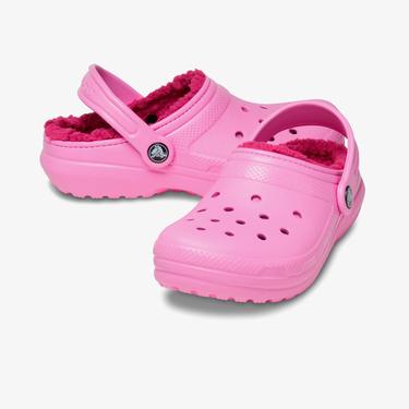  Crocs Classic Lined Clog Lifestyle Slippers Pembe Terlik