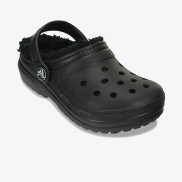  Crocs Classic Lined Clog Çocuk Siyah Terlik