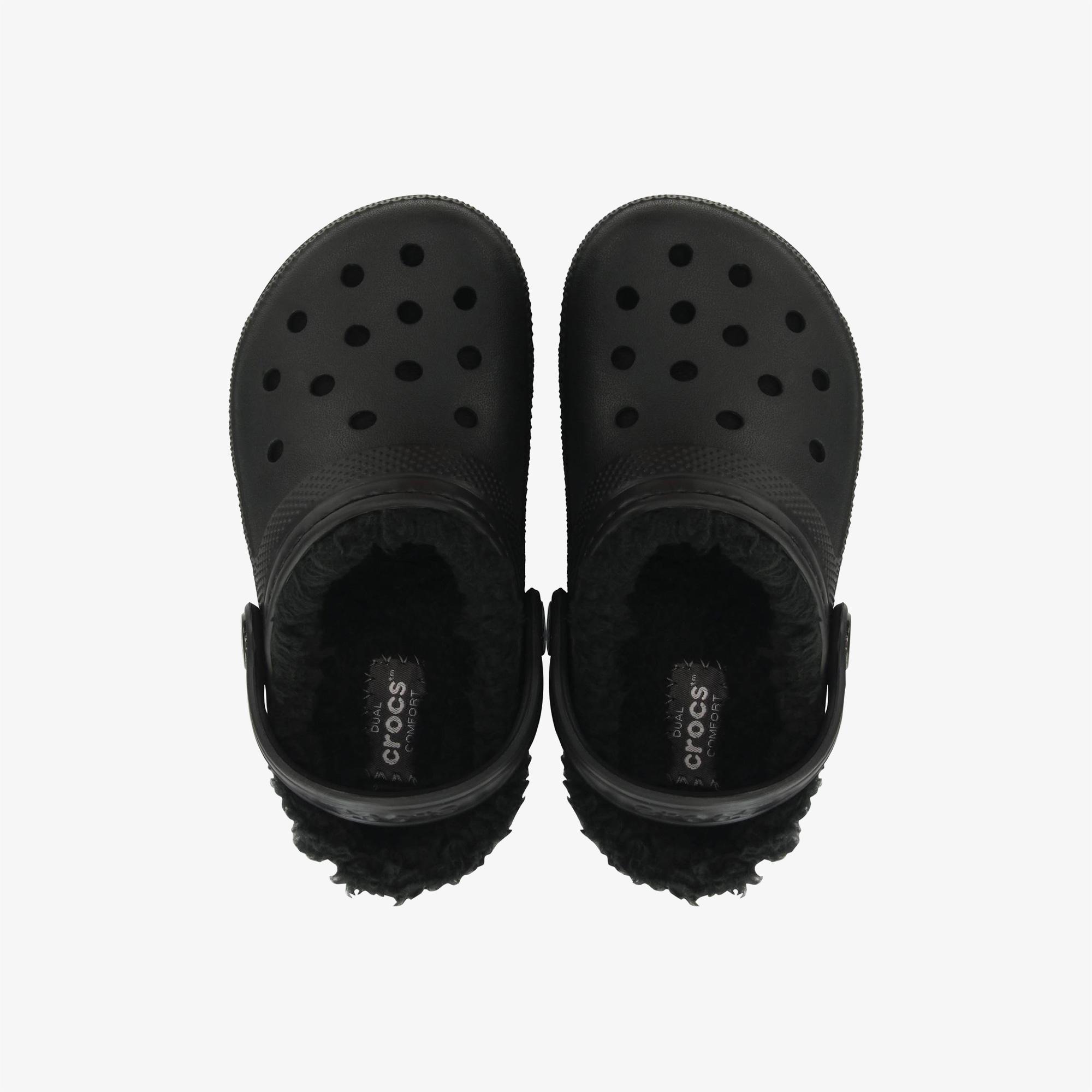 Crocs Classic Lined Clog Çocuk Siyah Terlik