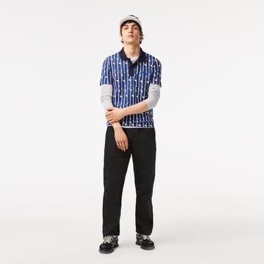  Active Erkek Regular Fit Baskılı Mavi Polo