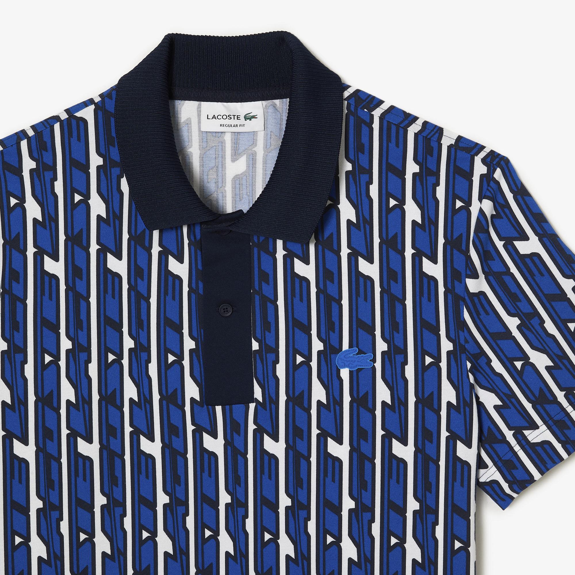 Active Erkek Regular Fit Baskılı Mavi Polo