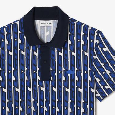  Active Erkek Regular Fit Baskılı Mavi Polo