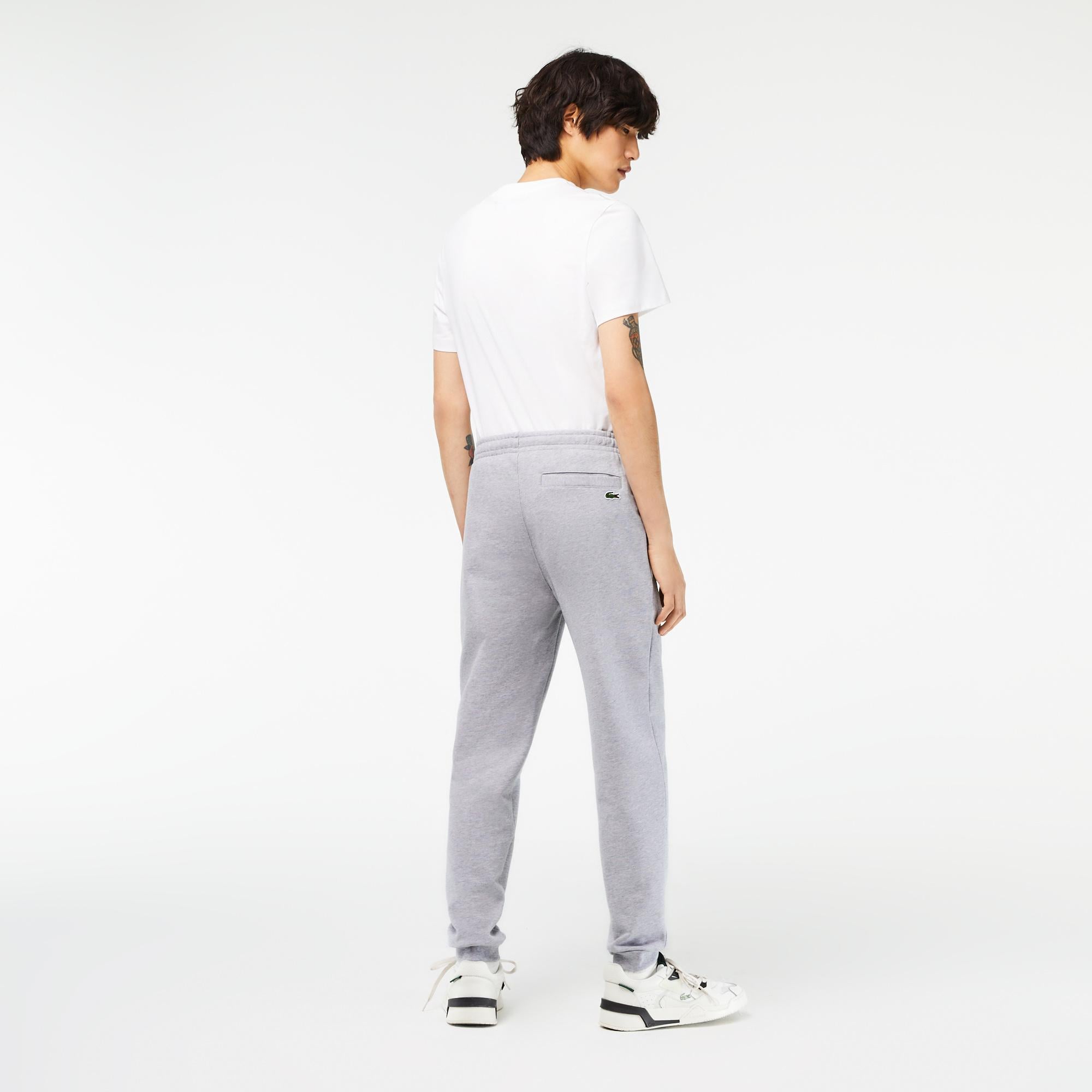 Erkek Slim Fit Baskılı Gri Eşofman Altı