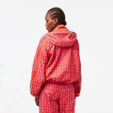  Active Kadın Kapüşonlu Baskılı Kırmızı Ceket