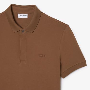  Lacoste Erkek Regular Fit Kahverengi Paris Polo