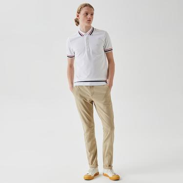  Erkek Slim Fit Chino Bej Pantolon