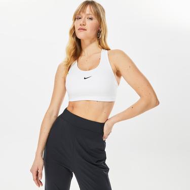  Nike Dri-FIT Swoosh 1 Piece Pad Kadın Beyaz Bra