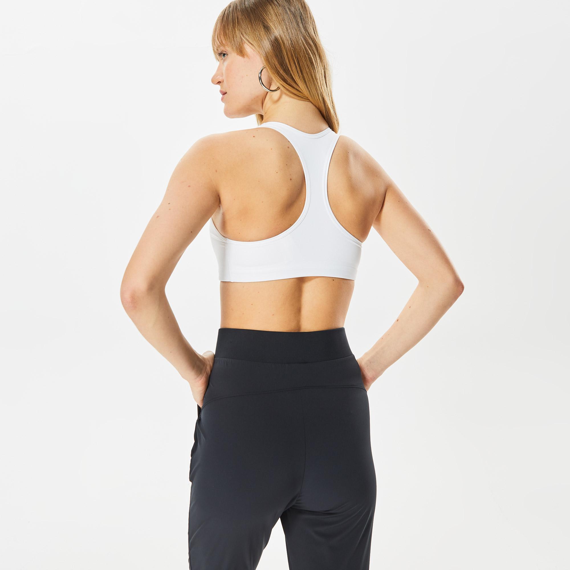 Nike Dri-FIT Swoosh 1 Piece Pad Kadın Beyaz Bra