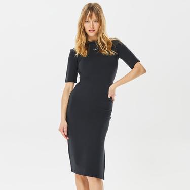  Nike Sportswear Essential Midi Kadın Siyah Elbise