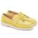 Kadın Sarı Süet Deri Loafer
