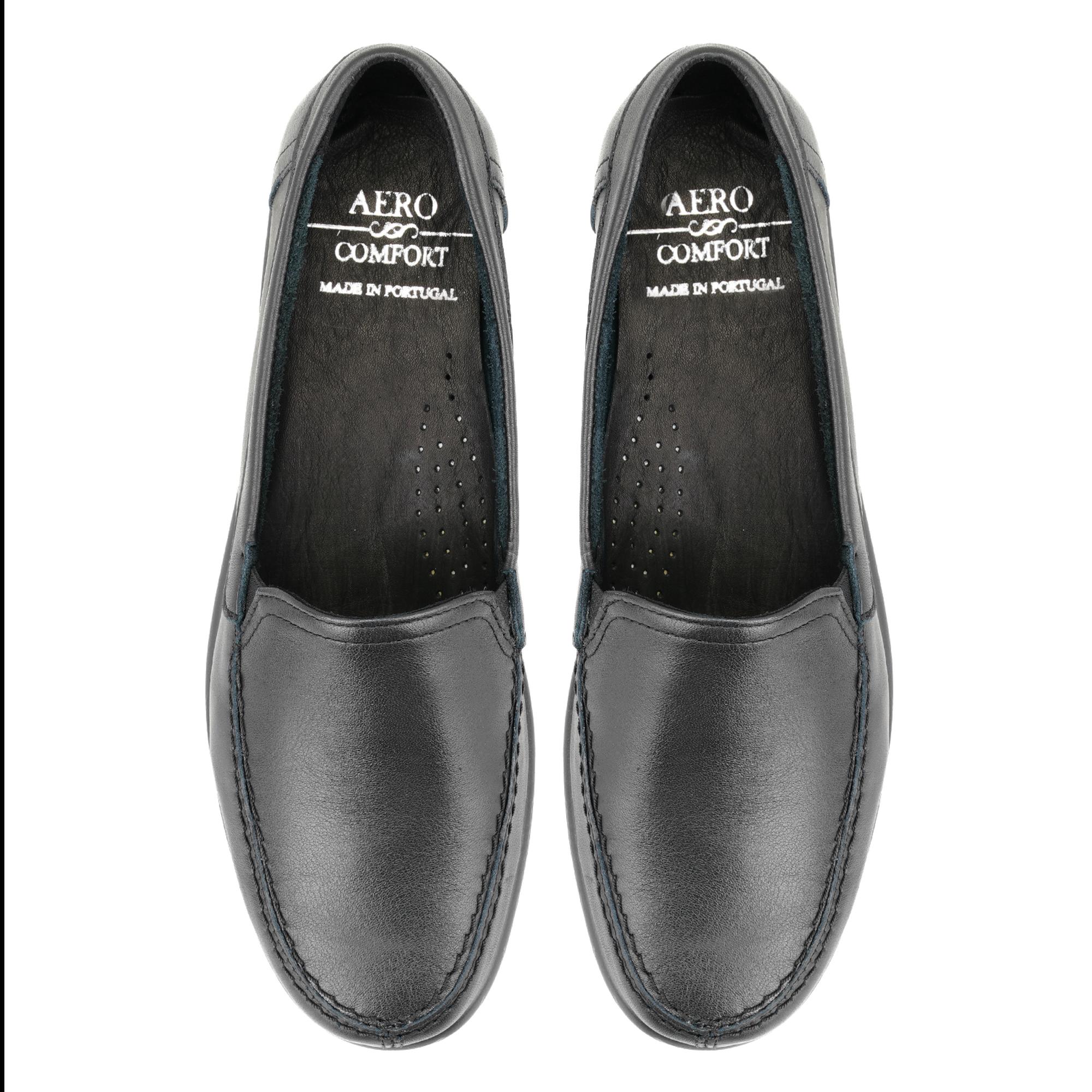 Kadın Siyah DesaComfort Deri Günlük Ayakkabı