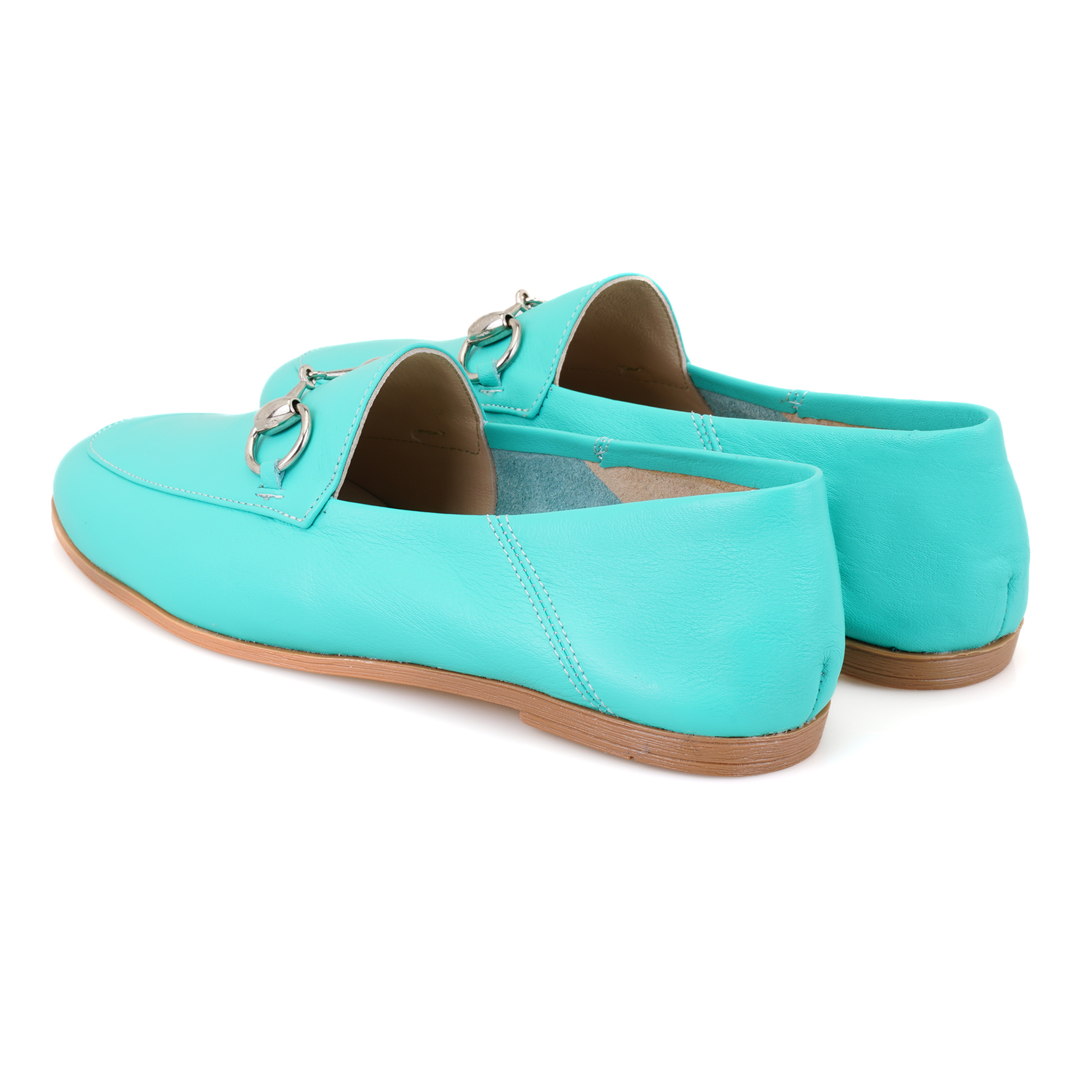 Desa Desa Kadın Mavi Deri Loafer FashFed'de! Mavi - 6. görsel