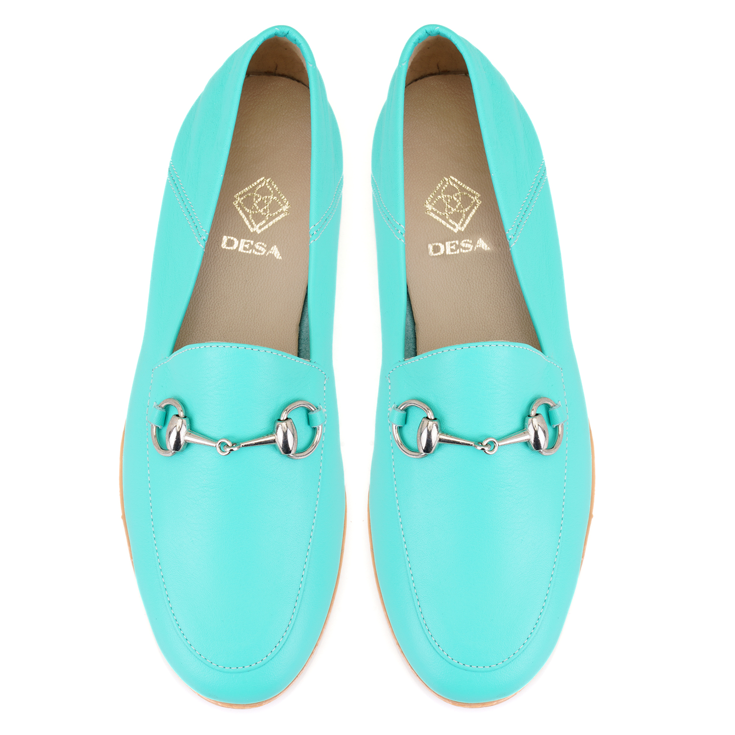 Desa Desa Kadın Mavi Deri Loafer FashFed'de! Mavi - 5. görsel