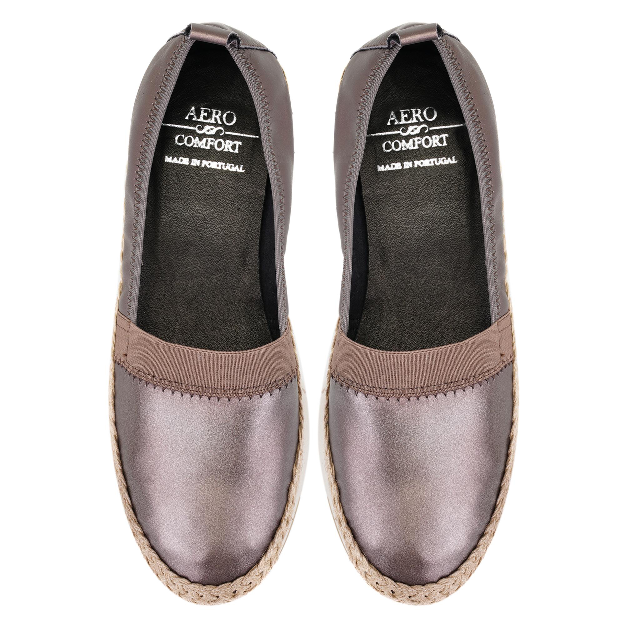 Kadın Platin DesaComfort Deri Günlük Ayakkabı